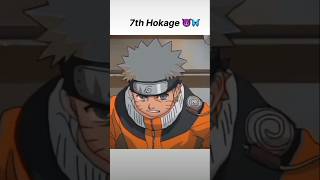 The 7th Hokage Of The leaf village is NARUTO UZUMAKI👿viral shorts anime [upl. by Suoiluj]