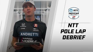 Kyle Kirkwood breaks down first P1 Award on an oval at Nashville  NTT Pole Lap Debrief  INDYCAR [upl. by Yrogerg]