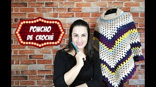 PONCHO DE CROCHÊ [upl. by Ybeloc]