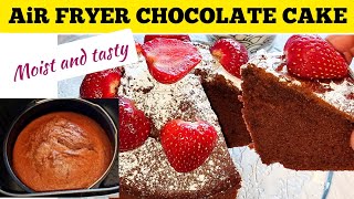 Chocolate Cake Recipe Using Air fryer How To Make Air fried Chocolate Cake  Air fry Cake Recipes [upl. by Flanagan]