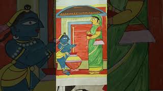 My first YouTube video  Jamini Roy painting [upl. by Kerr197]