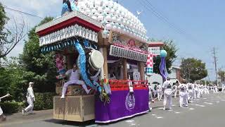 2024 住吉神社祭典 中日 東浜組 山八公会堂到着 [upl. by Sidnarb293]