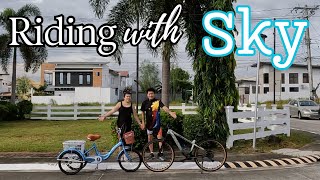 RIDING WITH SKY  TOSEEK BIKE  TRIKE FOR SKY  RETIRED IN THE PHILIPPINES  METROGATE ANGELES [upl. by Sucrad]