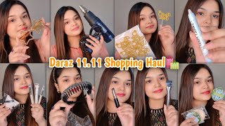 HUGE Daraz 1111 Shopping Haul 👀  Testing Viral products from Daraz in affordable price [upl. by Cirdek]