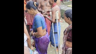 Mahalaya Tarpan at Ganga Ghat in Kolkata 2016 [upl. by Isobel]