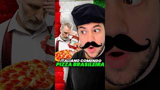 italiano comendo pizza no BRASIL livedobrino humor MundinhoBrino [upl. by Enyawd]