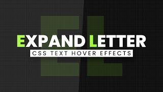 Awesome CSS Text Hover Effects  Expand Letter On Hover [upl. by Ylac]