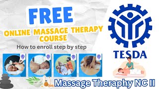 How to enroll in the TESDA Online Program TOP for the Massage Therapy NC II course [upl. by Izzy1]