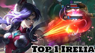 Wild Rift Irelia  Top 1 Irelia Gameplay Rank Challenger [upl. by Cappella431]