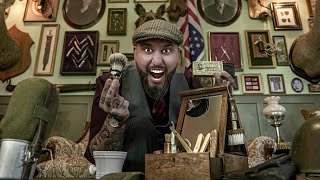 💈 ASMR BARBER  I shaved my beard using 100 YEARS OLD tools  Relaxing Shaving Ritual [upl. by Sudoeht169]