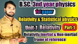 Relativity amp Statistical physics BSc 3rd year 1st paper Unit 1 Relativity by dnk sir [upl. by Sisi356]