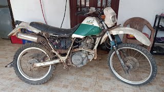 Yamaha Serow 225cc Motorbike full restoration [upl. by Nwahsuq]