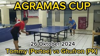 Tournament Tenis Meja AGRAMAS CUP 2024  Tommy Pertoe Div9 vs Ghufron PK Div9 tabletennis [upl. by Juline]