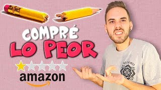 HAGO UN DIBUJO CON LOS MATERIALES PEOR VALORADOS DE AMAZON 🤢 [upl. by Adama611]