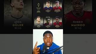 Ballon dOR Kopa Trophy nominees ballondor ballo football soccernews shorts [upl. by Tibbs591]