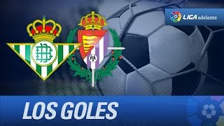 Todos los goles de Real Betis 40 Real Valladolid [upl. by Ahserak]