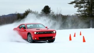 2017 Dodge Challenger GT on Winter Driving Course [upl. by Jelle]