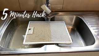 How to Clean Range Hood Filters in 5 Minutes with Baking Soda [upl. by Jordison711]