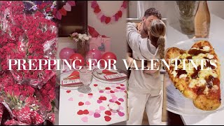 VALENTINES DATE NIGHT Making Pizzas Supermarket Valentines meal deals  Valentines Table decor [upl. by Emmanuel]