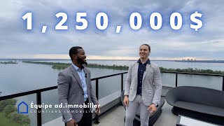 Visite dun condo de 1250000  RiveSud de Montréal Brossard Québec [upl. by Yedrahs]