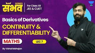 Continuity and Differentiability Class 12  Derivatives 🔥 Class 12 Maths Chapter 5  Boards 2024 [upl. by Krute]