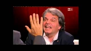 Che tempo che fa  Renato Brunetta e Fabio Fazio discutono sui compensi Rai 13102013 [upl. by Sinnek]