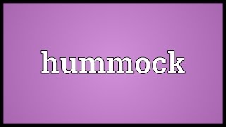 Hummock Meaning [upl. by Dwyer]