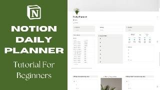 Notion Daily Planner Tutorial for Beginners 🤌🏽 [upl. by Leugimsiul]