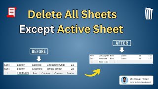 10 Delete All Sheets Except Active Sheet Using Office Scripts Be careful before running the code [upl. by Wolram]