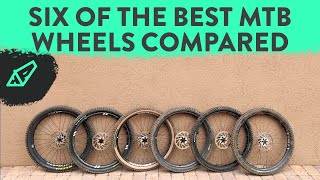 Six of the Best MTB Wheels Compared  ZIPP Atomik Spinergy Evil Nukeproof and Curve Shootout [upl. by Knorring]