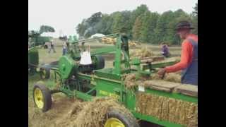 John Deere hay press the International Plowing Match 2012 [upl. by Meelas]