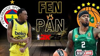 Fenerbahce  Panathinaikos  NBA 2K25 Highlights [upl. by Bashemeth967]