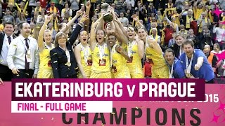 UMMC Ekaterinburg RUS v ZVVZ USK Prague CZE  Full Game  Final  201415 EuroLeague Women [upl. by Eornom178]