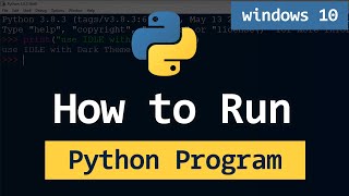 How to Run Python Programs  py files  on Windows 11  All Options [upl. by Ahselef]