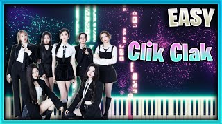 BABYMONSTER 베이비몬스터 Clik Clak  EASY Piano Tutorial by OCTOBER [upl. by Brose]