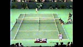 Chris Evert Lloyd vs Hana Mandlikova 1987 Key Biscayne 12 [upl. by Debbee]