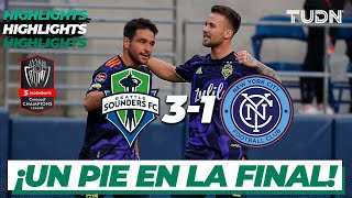 Highlights  Seattle Sounders 31 New York City  CONCACHAMPIONS 2022  Semis  TUDN [upl. by Notak]