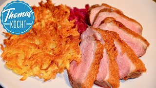 Knusprige Entenbrust mit Rösti so gelingt es  Thomas kocht [upl. by Norma]