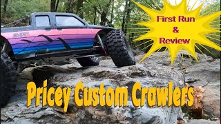 Pricey Custom Crawlers First Run and Review Injora SCX10 PRO [upl. by Euqnomod]