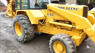 1988 John Deere 410C Backhoe Turbo 4x4 For Sale at Auction [upl. by Costa]