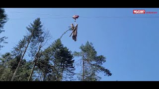 LangstreckenSeilbahn Einsatz mit Laufwagen HY4F und Seilwinde W90 [upl. by Haelak365]