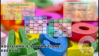 Addizione e sottrazione  esercizi [upl. by Sorel]