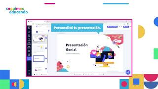 ¿Cómo crear y compartir una presentación en Genially [upl. by Llerdnod]