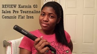 REVIEW DEMO Karmin G3 Salon Pro Tourmaline Ceramic Flat IronHair Straightener [upl. by Onailil]