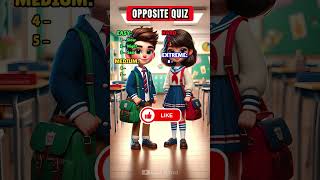 Can You Guess The Opposite Word Ultimate Antonym Challenge quiz trivia antonyms [upl. by Nytsirhc]