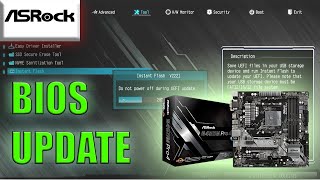 ASROCK B450M PRO4 BIOS UPDATE [upl. by Candida]