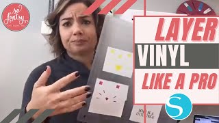 How to Layer Multi Color Vinyl Decals amp Have Them Line Up PERFECTLY [upl. by Tobit]