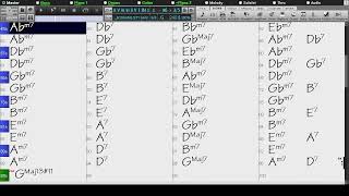 BACKING TRACK  ii V iii vi ii V I IN 12 KEYS FOLLOWING CYCLE OF FIFTHS 240 BPM BOSSA [upl. by Tray]