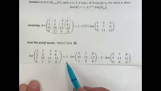 Determinants with a basis vector [upl. by Melisenda]