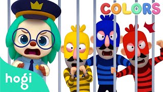 🚔 Learn Colors with Police Car and Thief｜Colors for Kids｜Hogi Colors｜Hogi Pinkfong [upl. by Ymmor]